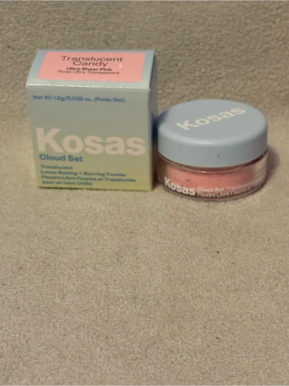 Mini Kosas Cloud Set Loose Setting & Smoothing Powder Translucent Candy New!!